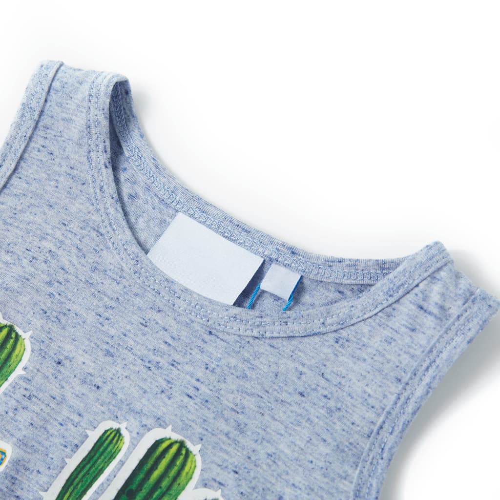 Vidaxl Children's Top 128 mixte bleu