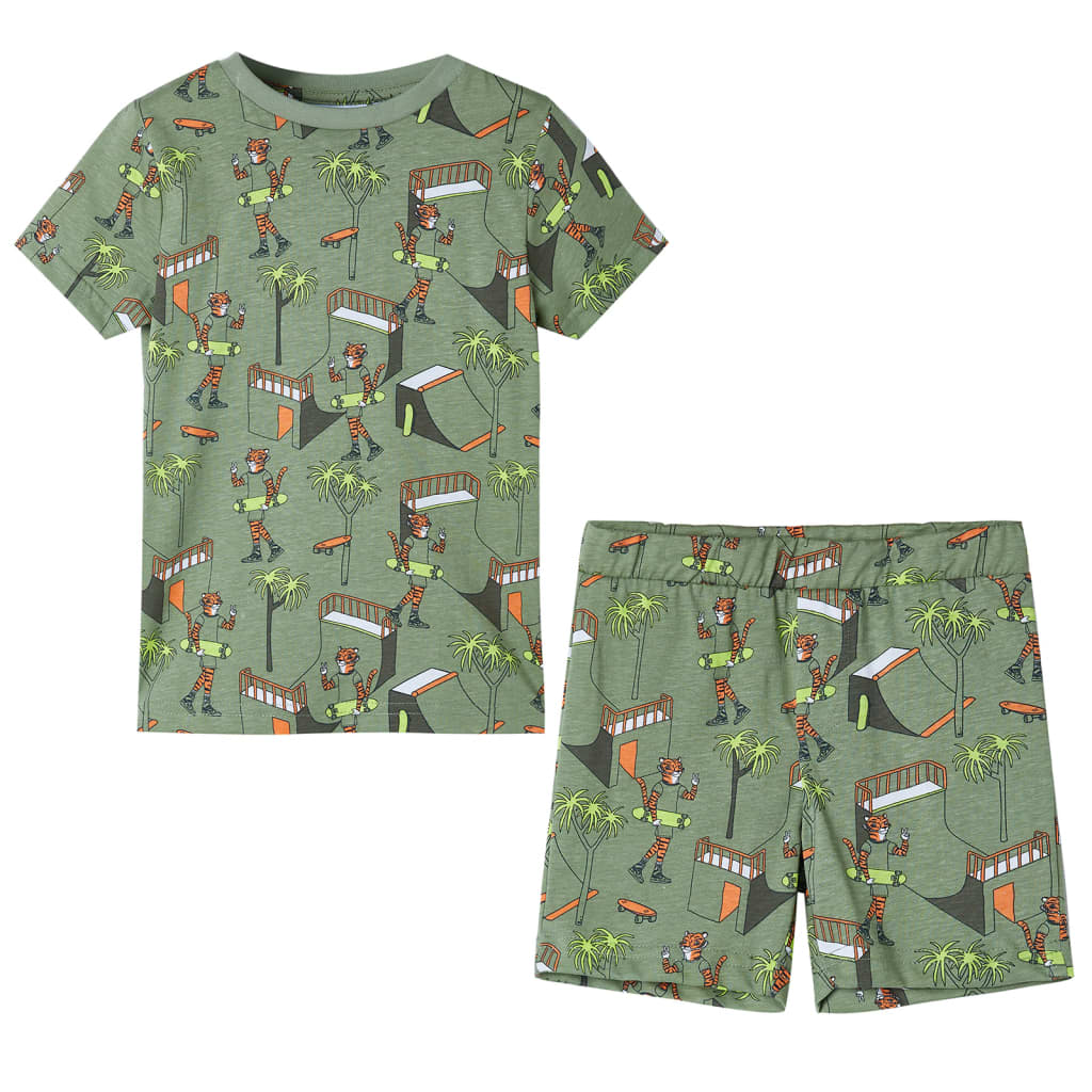 Pajama pour enfants vidaxl avec manches courtes 116 légers