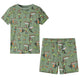 Pajama pour enfants vidaxl avec manches courtes 128 légers