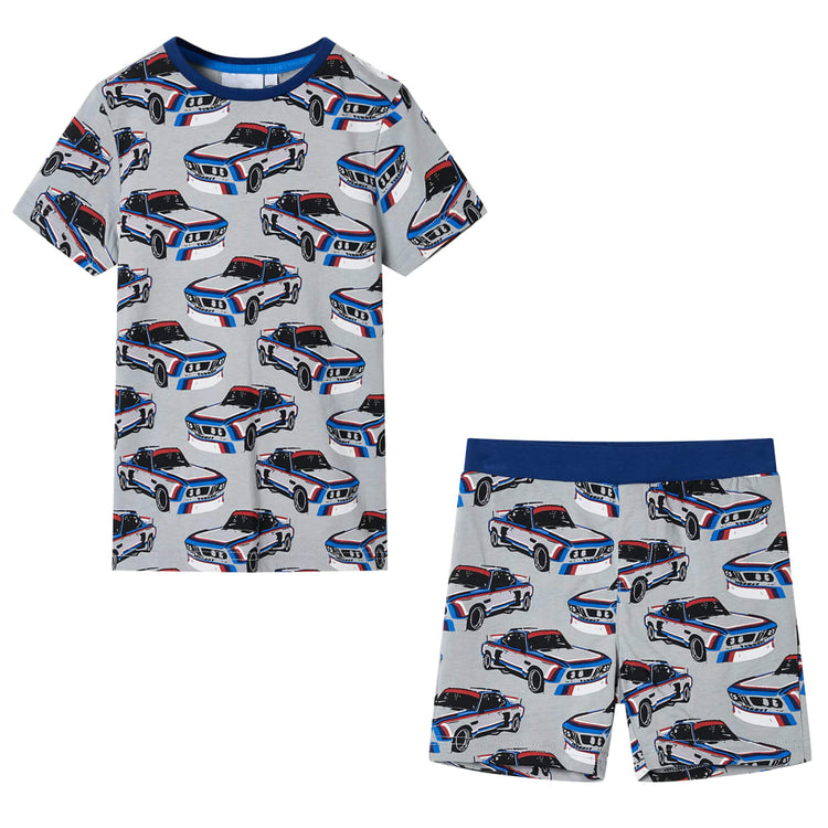 Vidaxl Pyjamas pour enfants avec des manches courtes 104 gris
