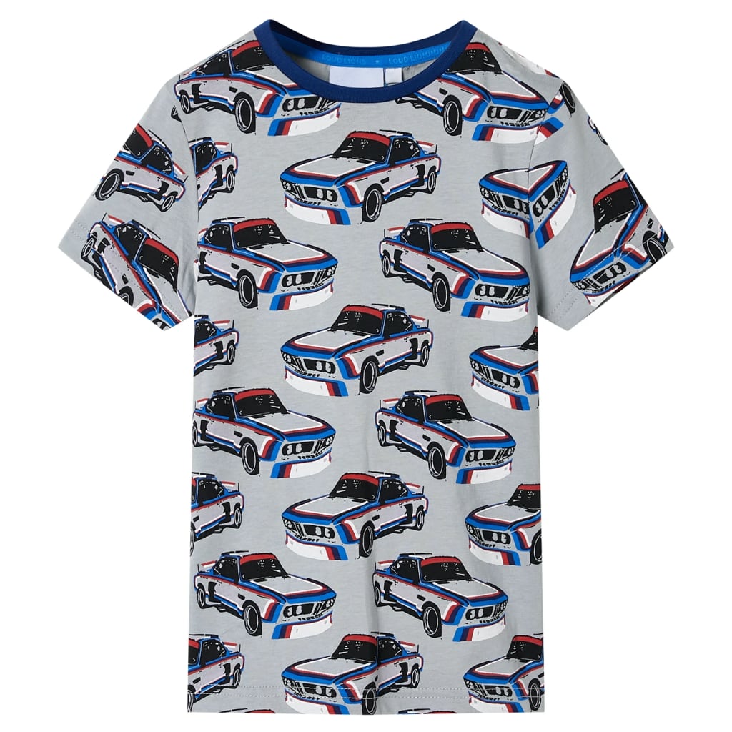 Vidaxl Pyjama pour enfants avec manches courtes 116 gris