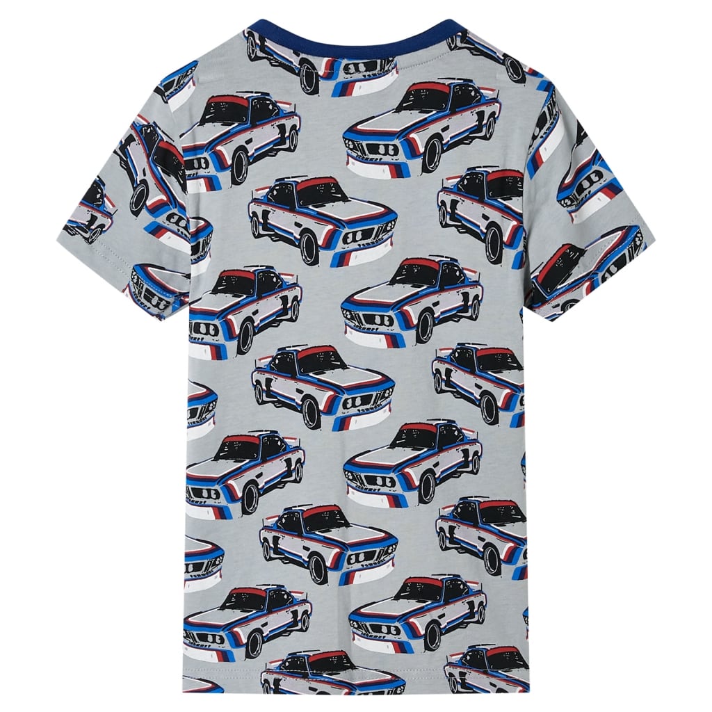 Vidaxl Pyjama pour enfants avec manches courtes 116 gris