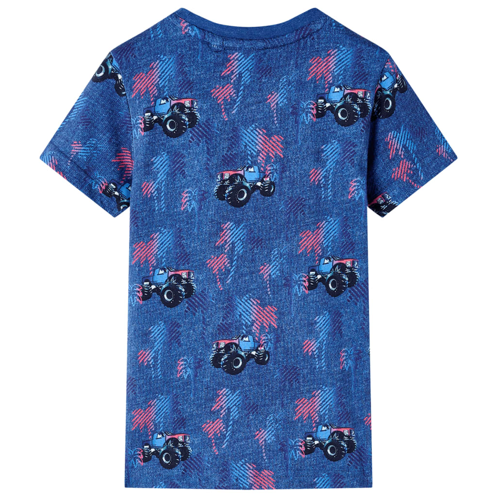 Vidaxl Child's Shirt 92 mixte bleu foncé