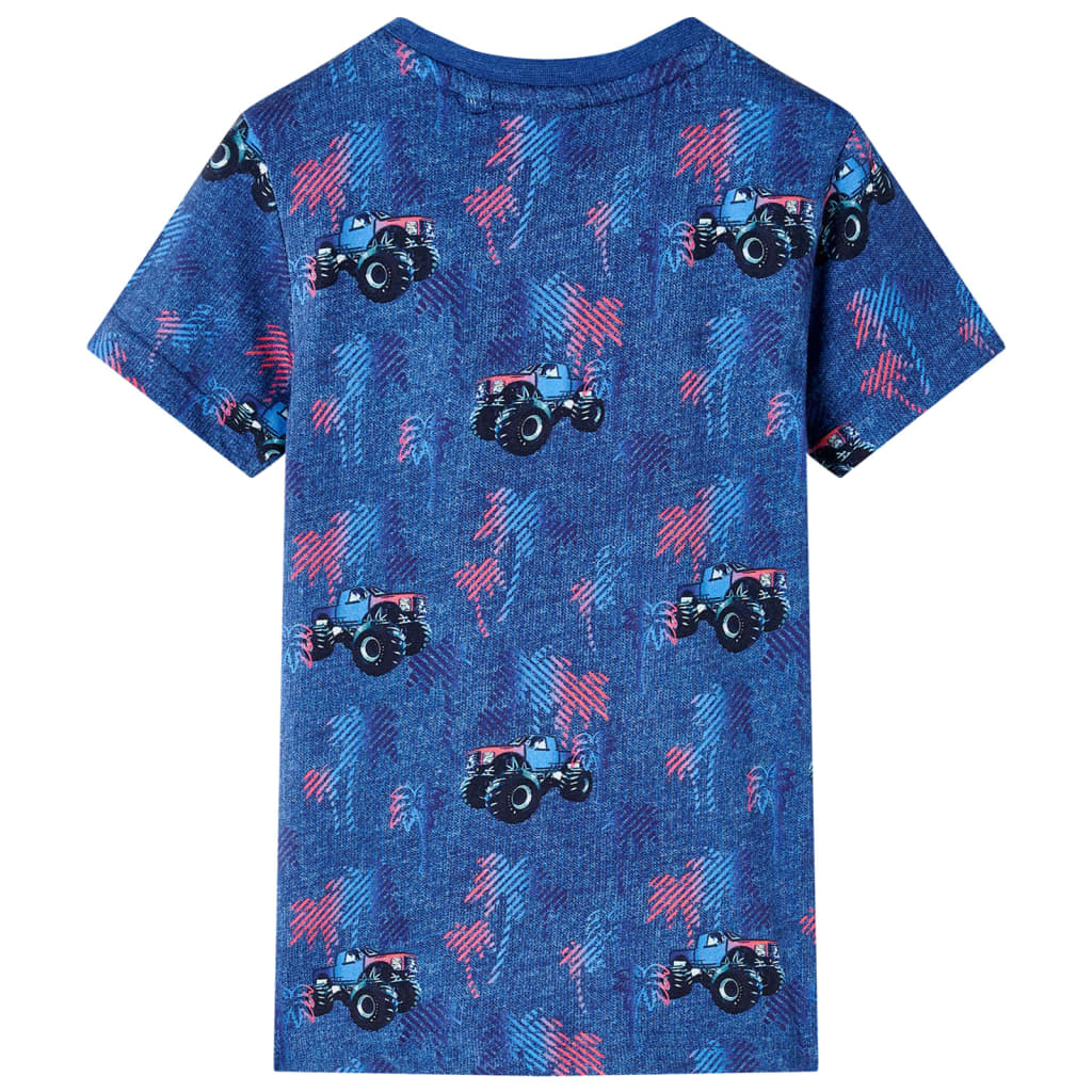 Vidaxl Child's Shirt 116 Bleu foncé mixte