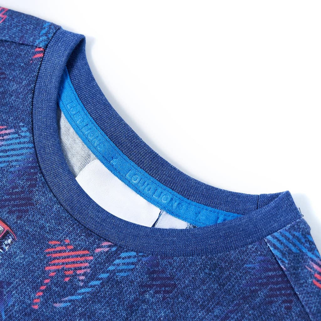 Vidaxl Child's Shirt 128 Bleu foncé mixte