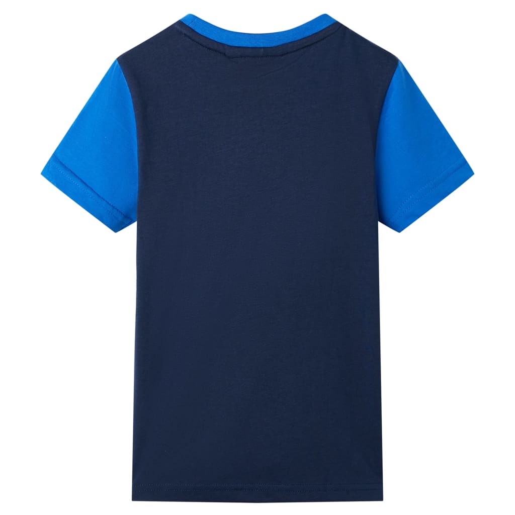 Vidaxl Child's Shirt 104 Bleu et bleu marine