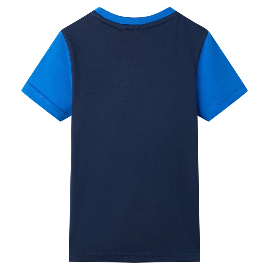 Vidaxl Child's Shirt 128 Bleu et bleu marine