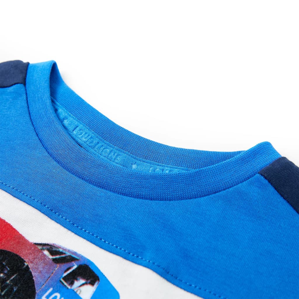 Vidaxl Child's Shirt 140 bleu et bleu marine