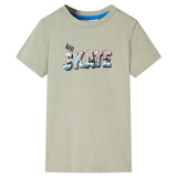 Vidaxl Child's Shirt 116 Light Kakikentig - afbeelding 1