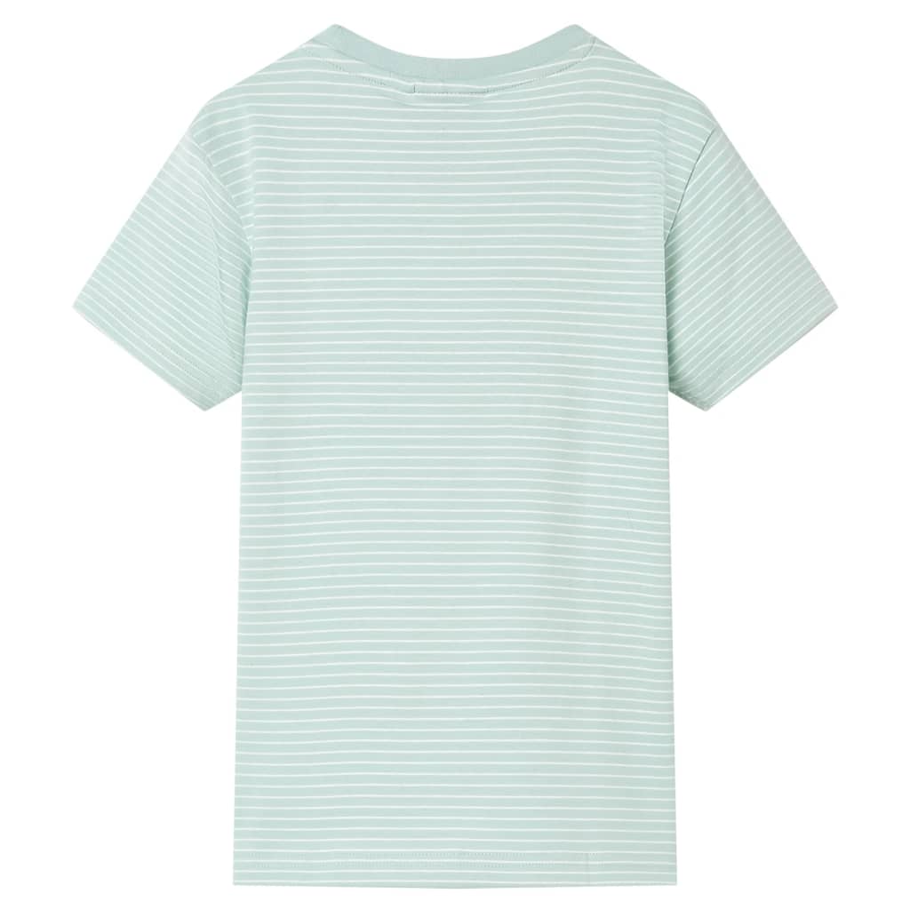 Vidaxl Children's Shirt with Stripes 116 Light Mint