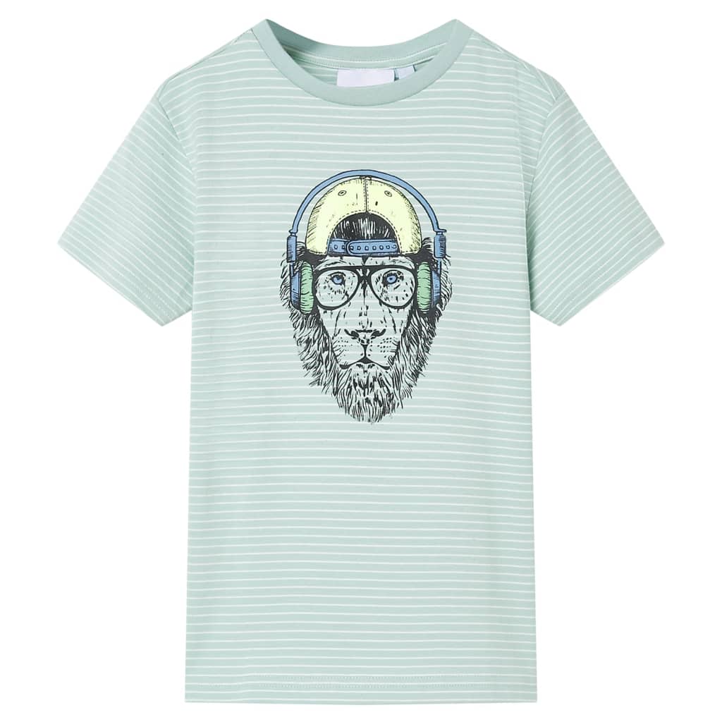 Vidaxl Children's Shirt with Stripes 128 Light Mint