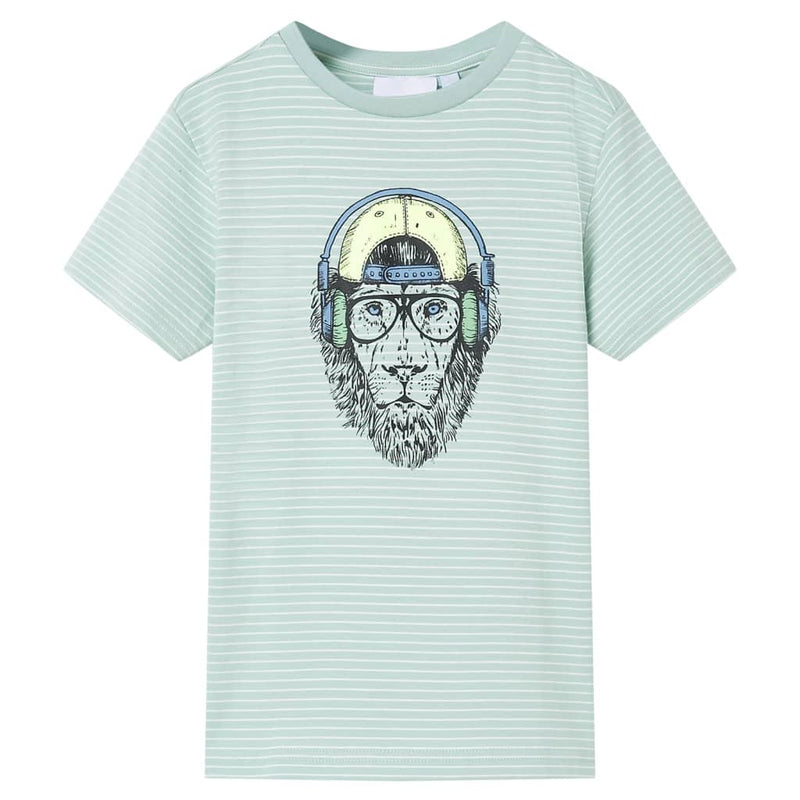 Vidaxl Children's Shirt with Stripes 128 Light Mint