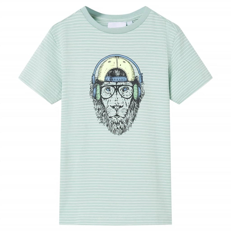 Vidaxl Children's Shirt with Stripes 140 Light Mint