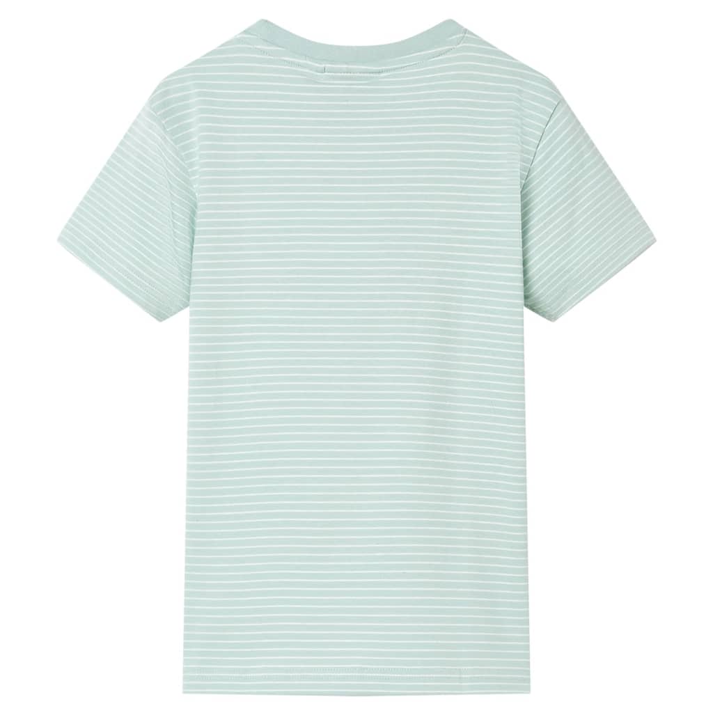 Vidaxl Children's Shirt with Stripes 140 Light Mint