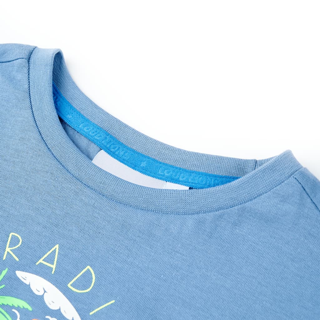 Vidaxl Child's Shirt 104 Navy Blue