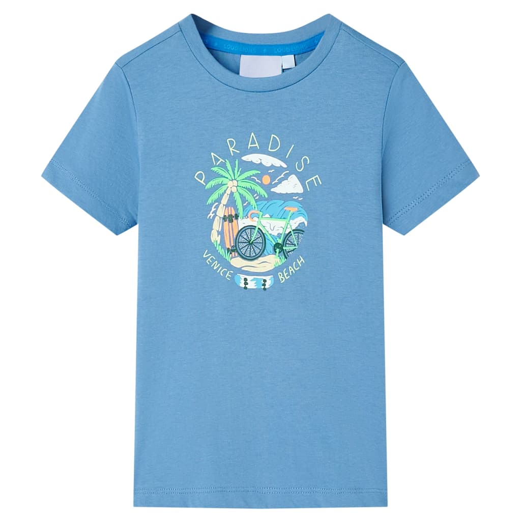 Vidaxl Child's Shirt 116 Central Blue