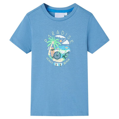 Vidaxl Child's Shirt 116 Central Blue