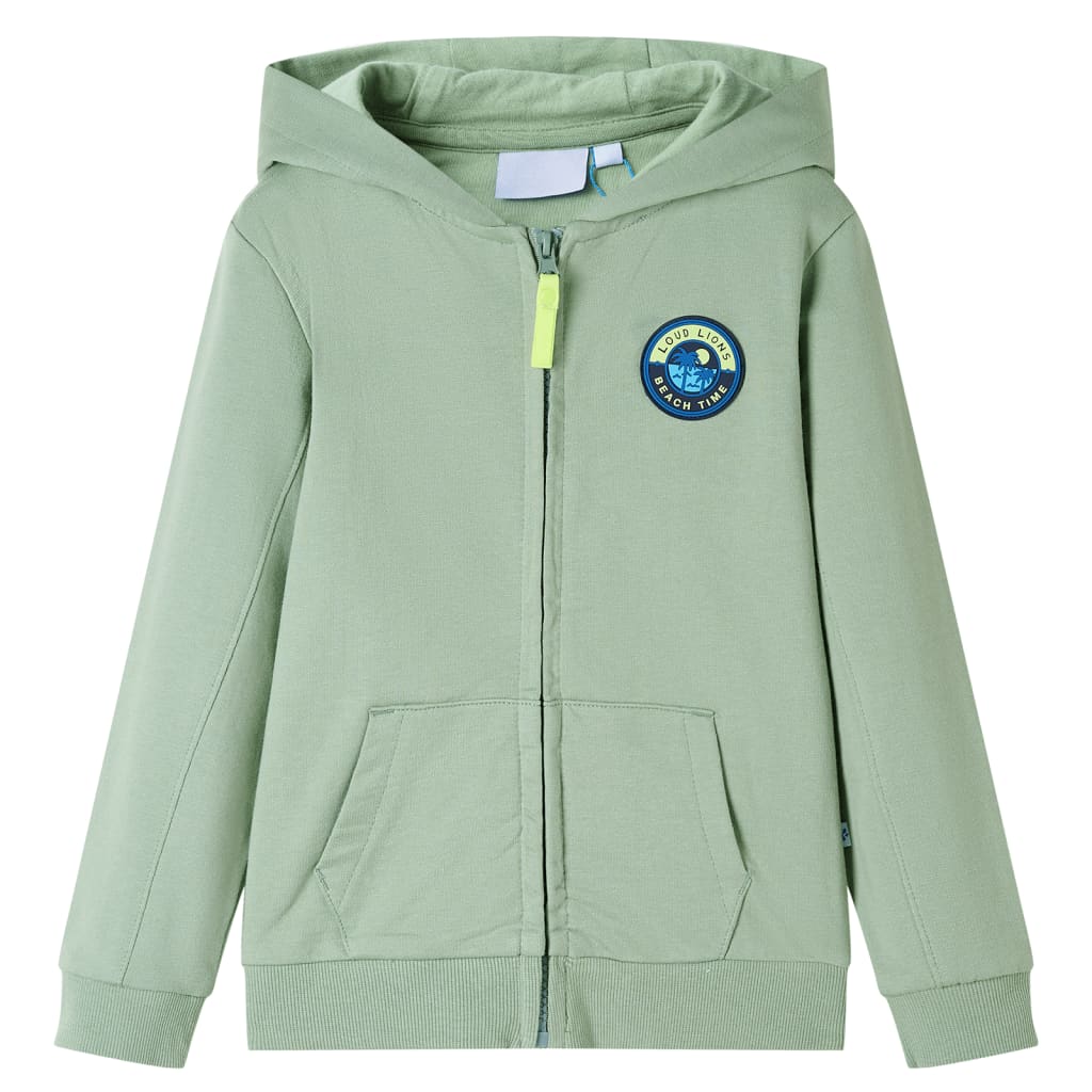 Vidaxl gilet pour enfants avec capuche et fermeture à glissière 128 Light Polissing