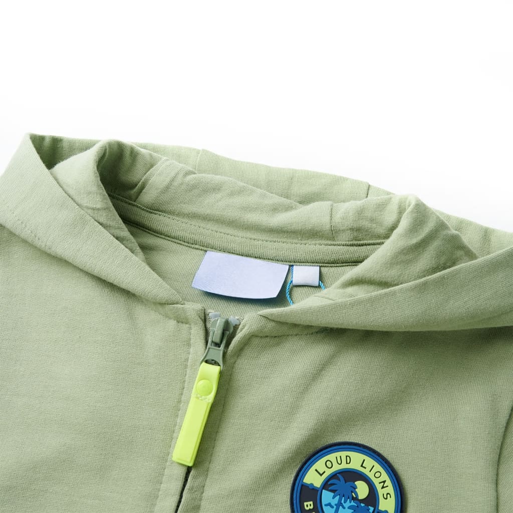 Vidaxl gilet pour enfants avec capuche et fermeture à glissière 128 Light Polissing