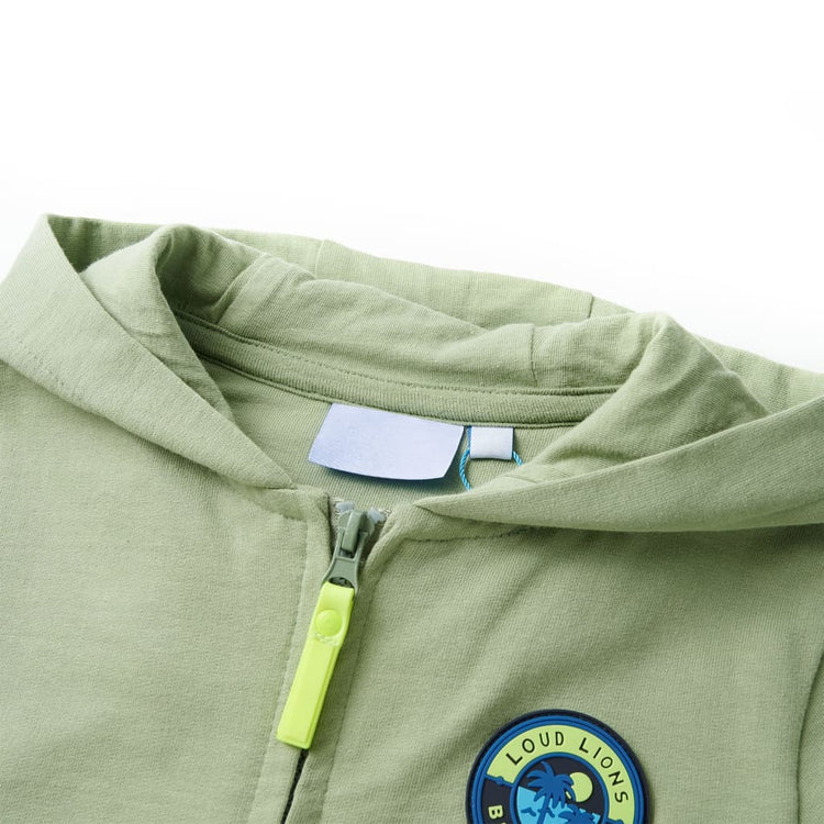 Vidaxl gilet pour enfants avec capuche et fermeture à glissière 140 légers