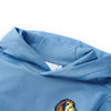 Pull pour enfants Vidaxl avec capuche 128 bleu et jaune doux