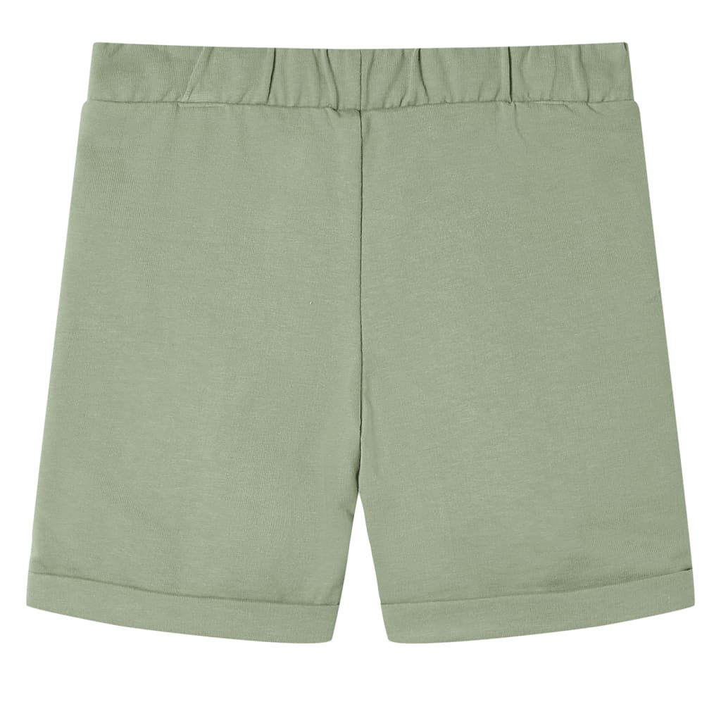 Short pour enfants Vidaxl avec Trekkoord 92 Lichtkaki