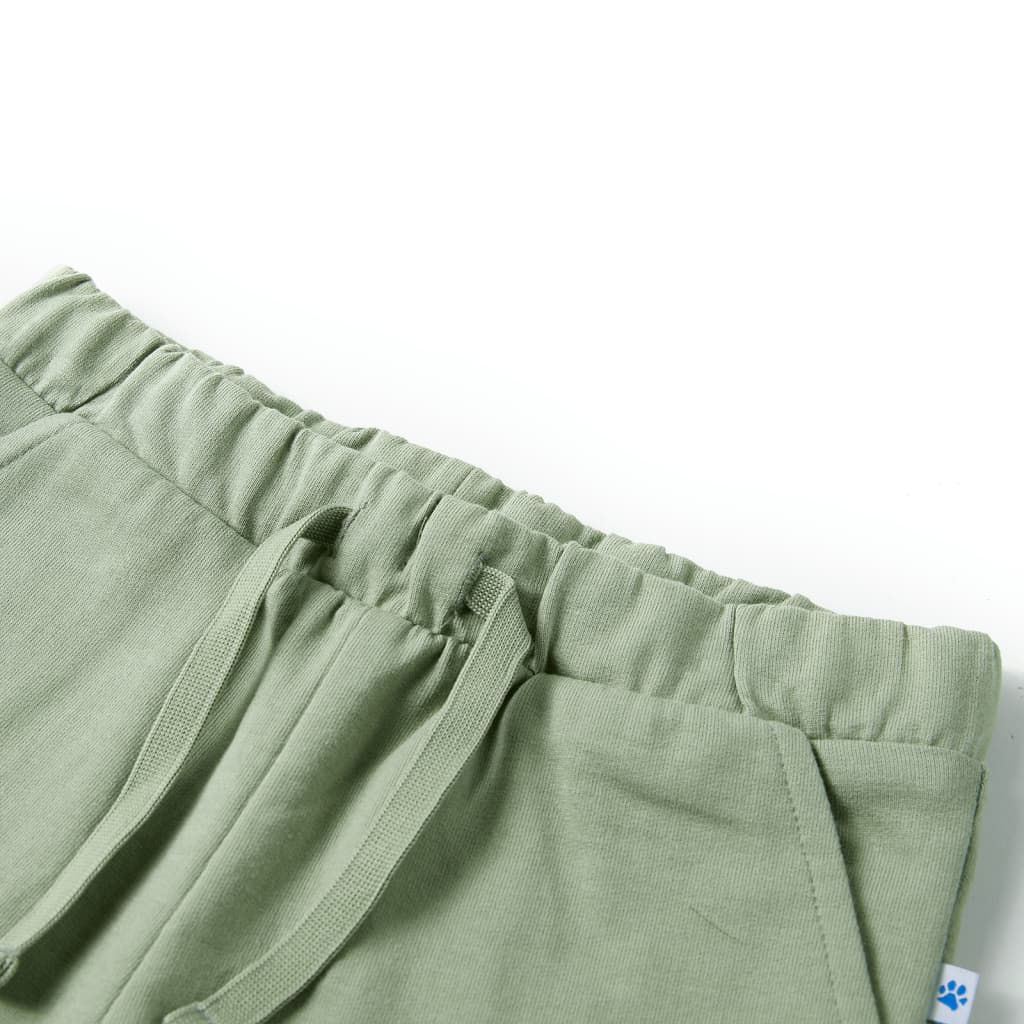 Short pour enfants Vidaxl avec Trekkoord 92 Lichtkaki
