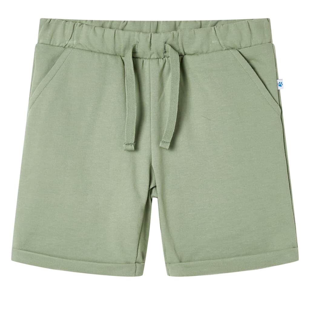 Short pour enfants vidaxl avec trekoord 104 lichtkaki