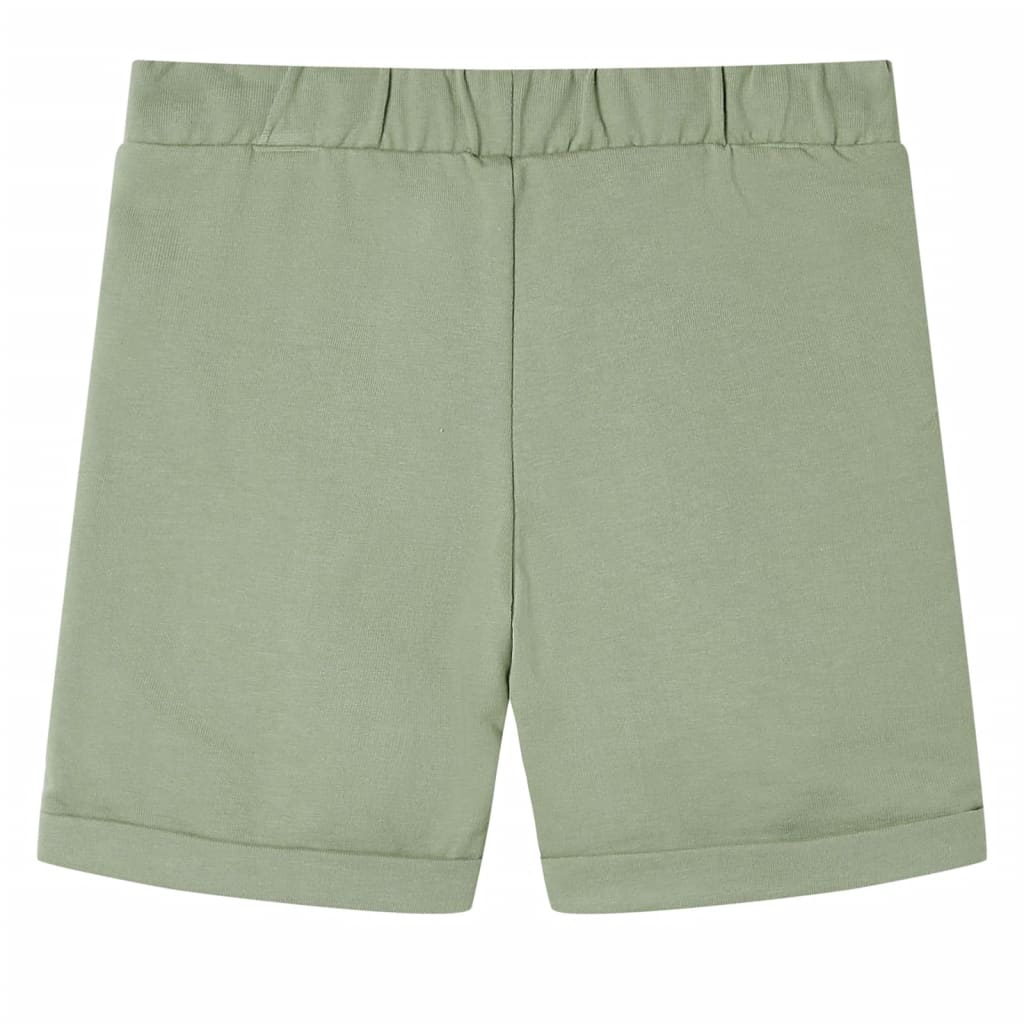 Short pour enfants vidaxl avec trekoord 104 lichtkaki