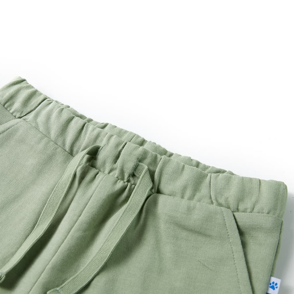 Short pour enfants vidaxl avec trekoord 104 lichtkaki