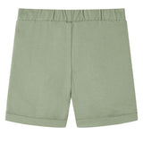 Short pour enfants Vidaxl avec Trekkoord 116 Lichtkaki - afbeelding 2