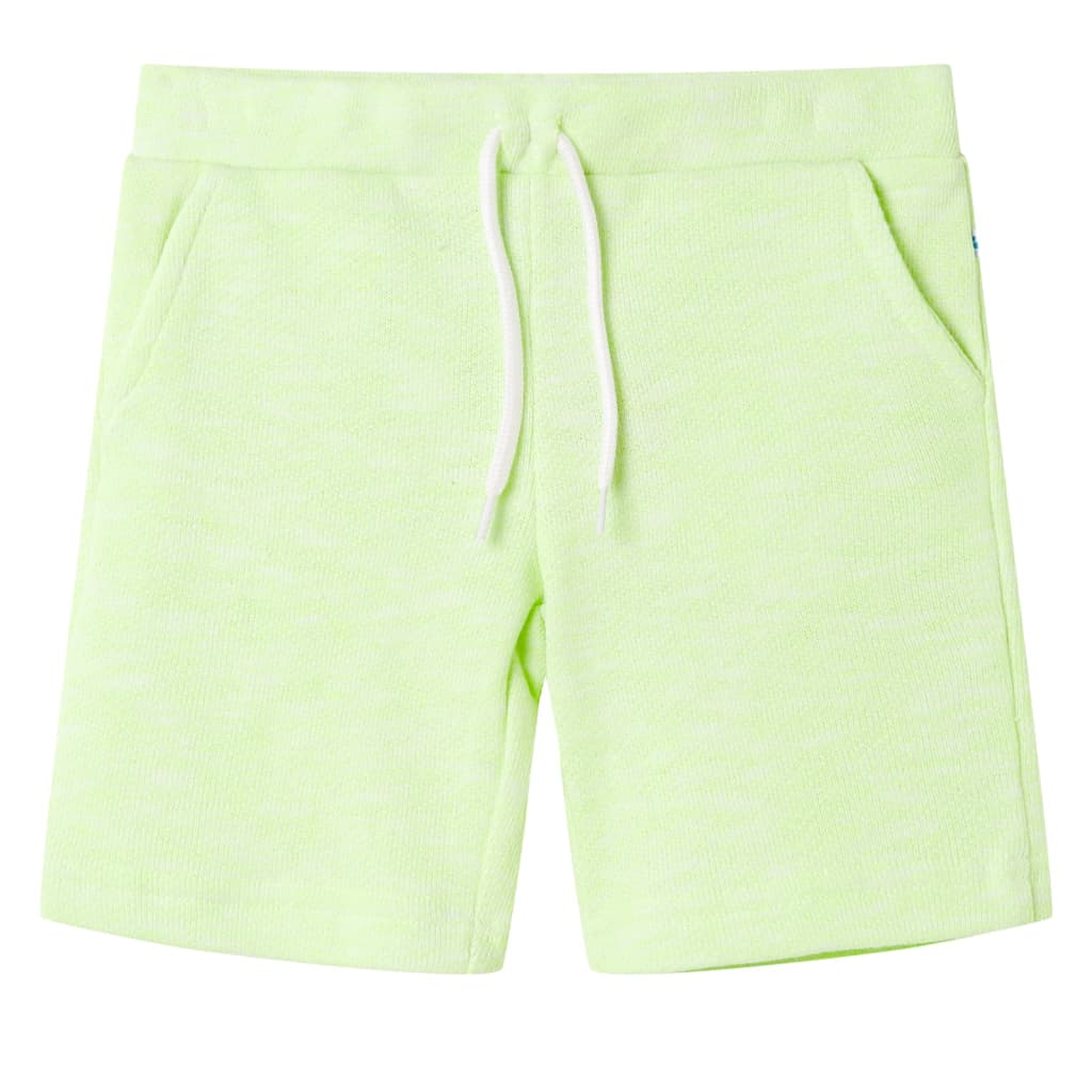 Short pour enfants Vidaxl avec Trekkoord 92 Néongel