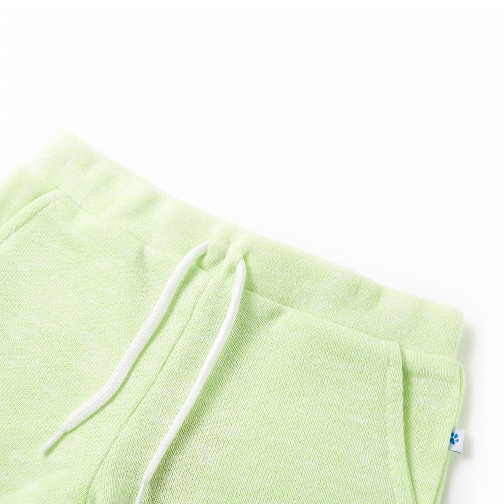 Short pour enfants Vidaxl avec Trekkoord 92 Néongel