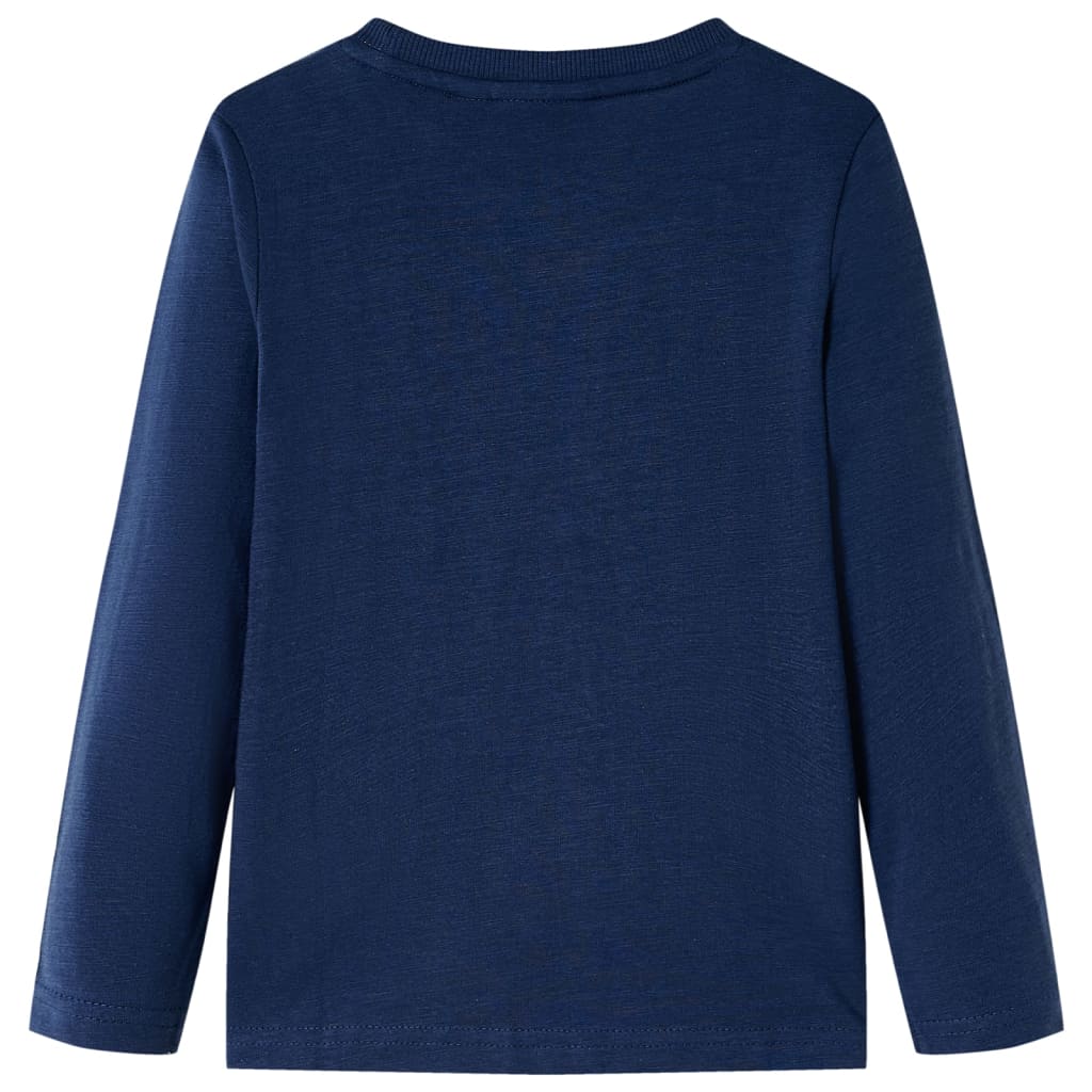 Vidaxl Child's Shirt à manches longues 104 bleu marine mixte
