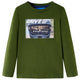Vidaxl Children's Shirt à manches longues 104 Donkerkakiklurke