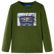 Vidaxl Children's Shirt à manches longues 140 Donkerkakiklijk