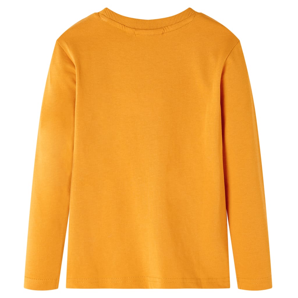 Vidaxl Children's Shirt avec manches longues 104 Ochère -colored