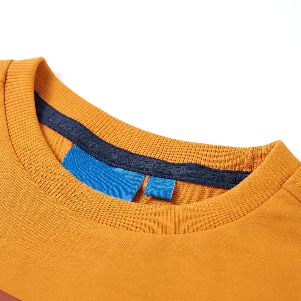 Vidaxl Children's Shirt avec manches longues 104 Ochère -colored