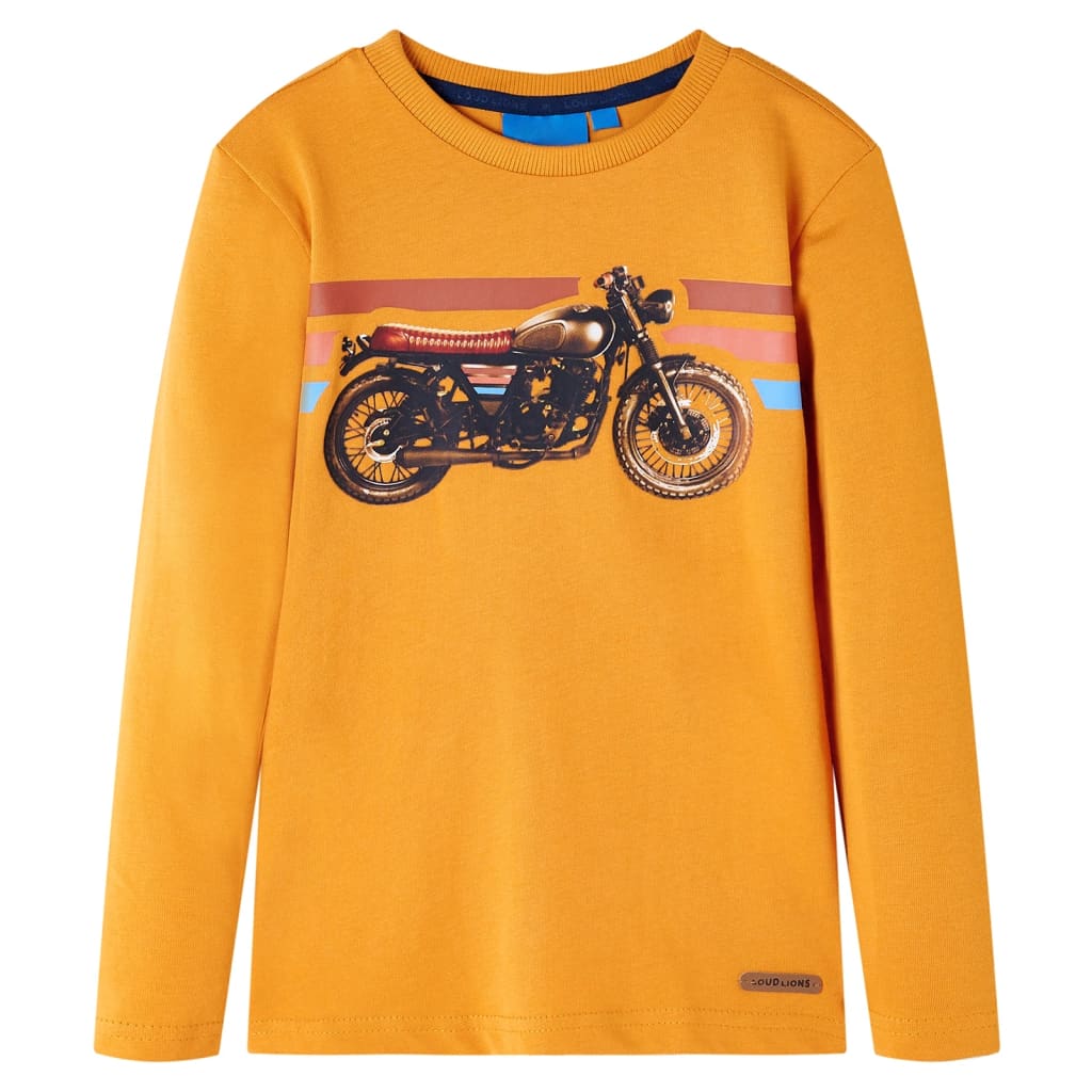 Vidaxl Children's Shirt à manches longues 116 Ochère -colored
