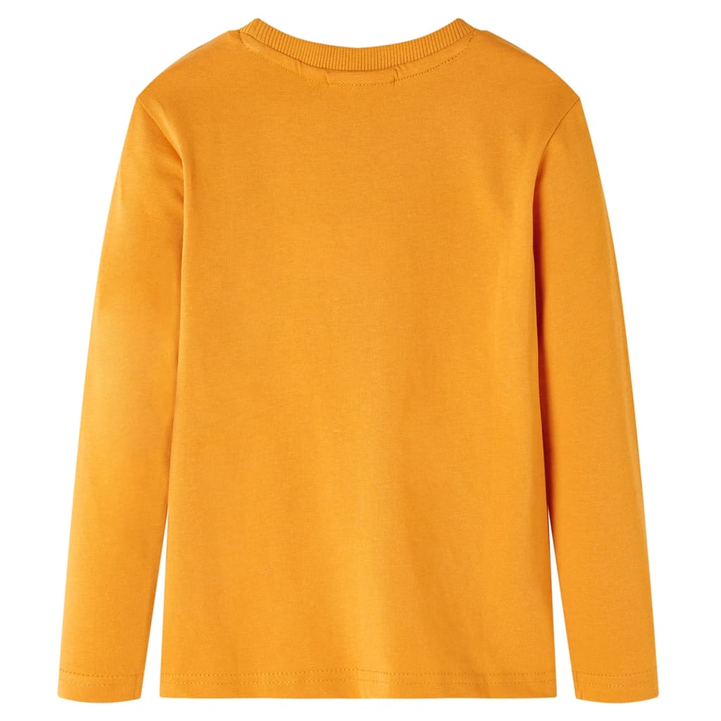 Vidaxl Child's Shirt à manches longues 140 Ochère -colored