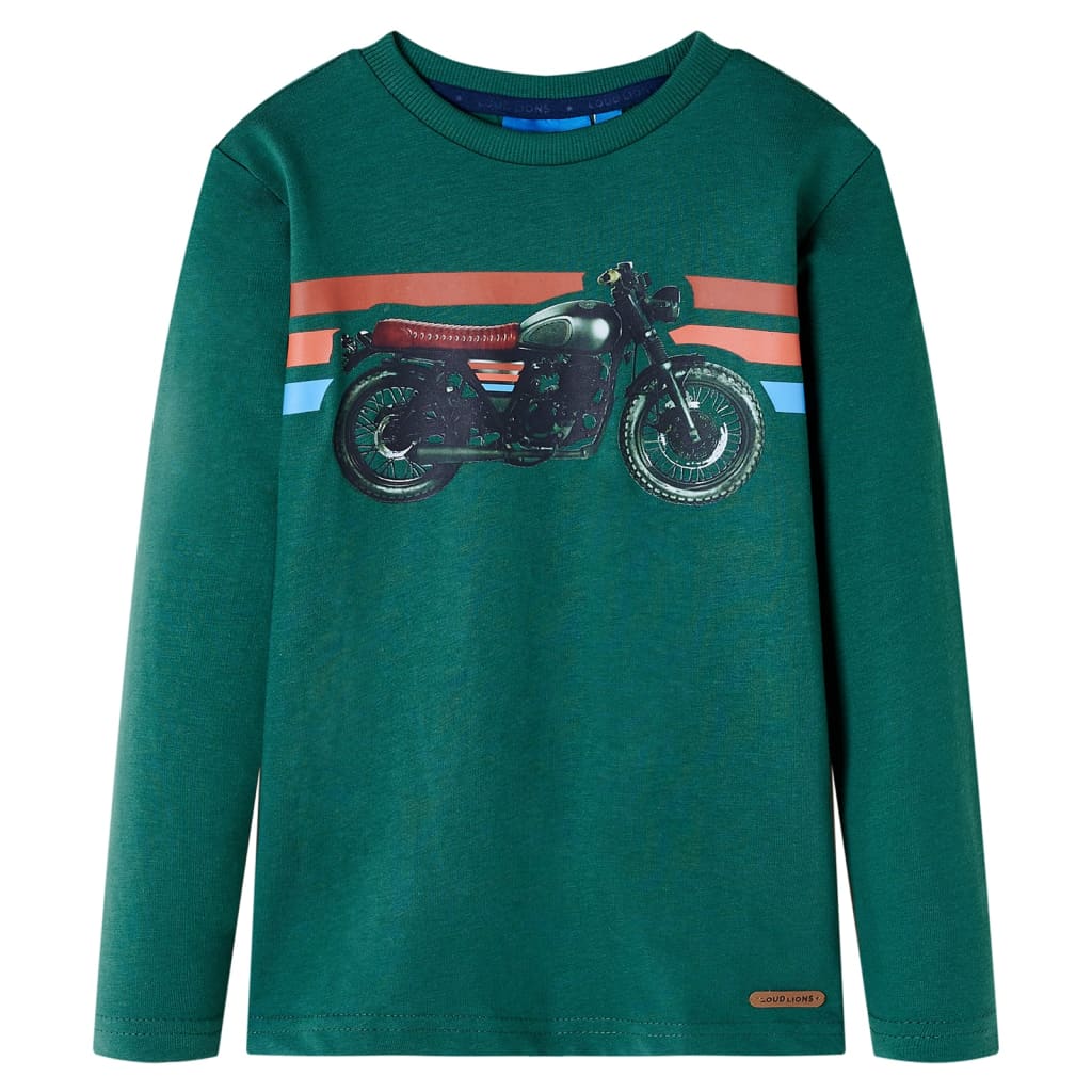 Vidaxl Child's Shirt à manches longues 128 vert