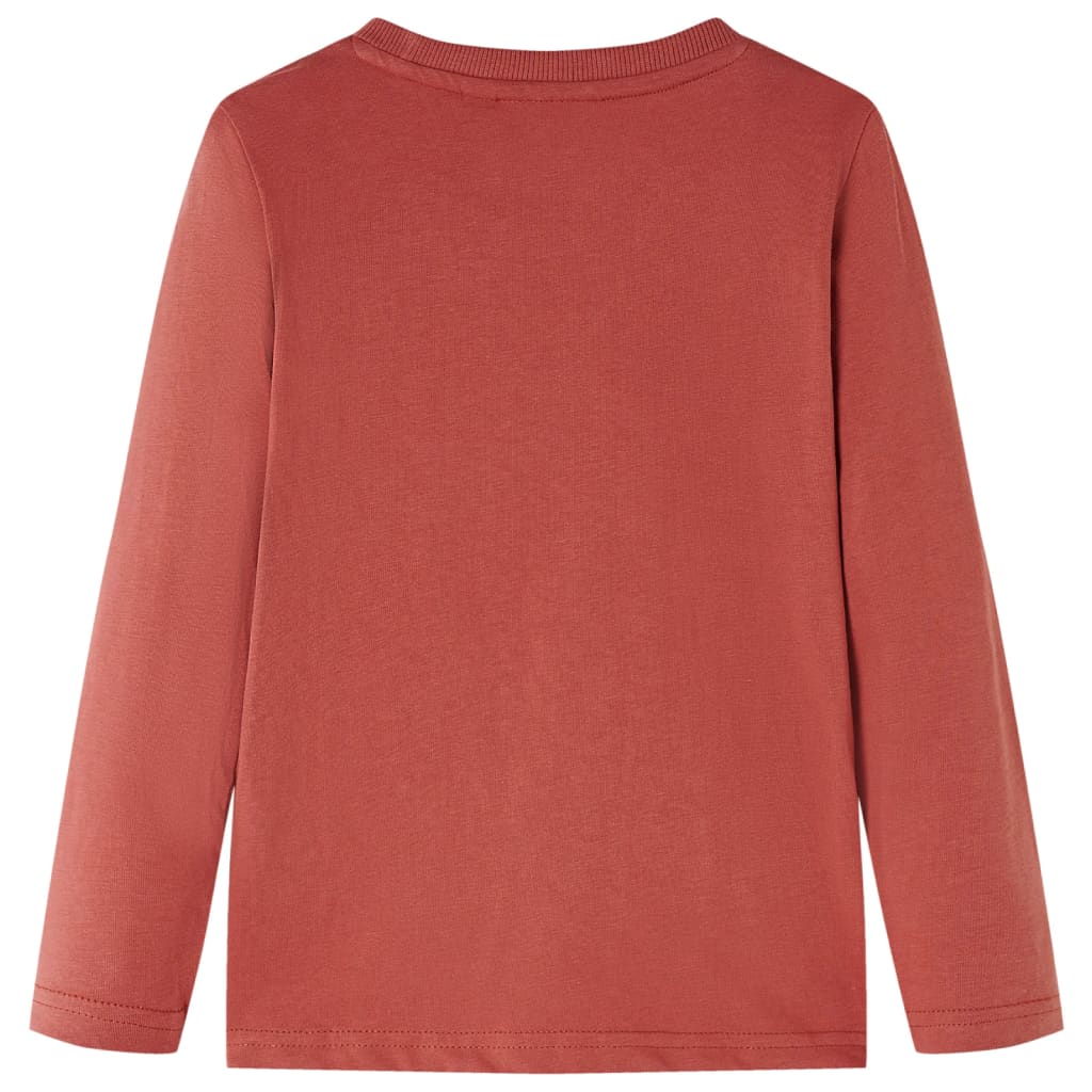 Vidaxl Child's Shirt à manches longues 104 henné brillant
