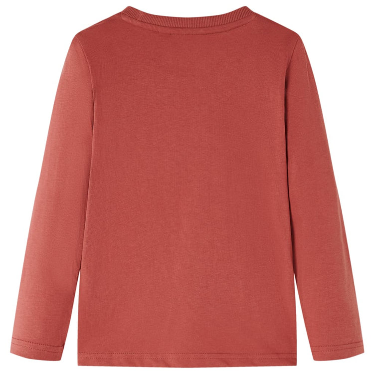 Vidaxl Child's Shirt à manches longues 140 henné brillant