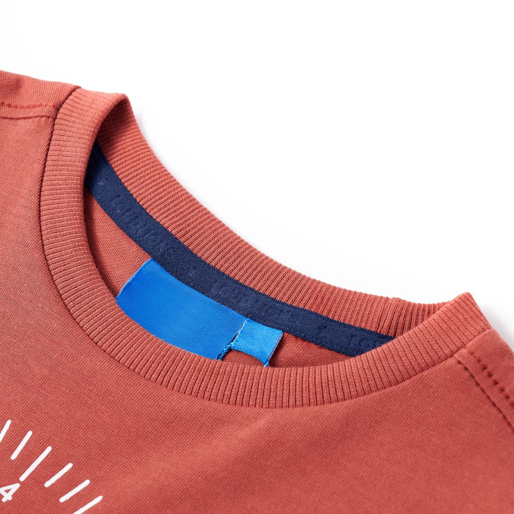 Vidaxl Child's Shirt à manches longues 140 henné brillant