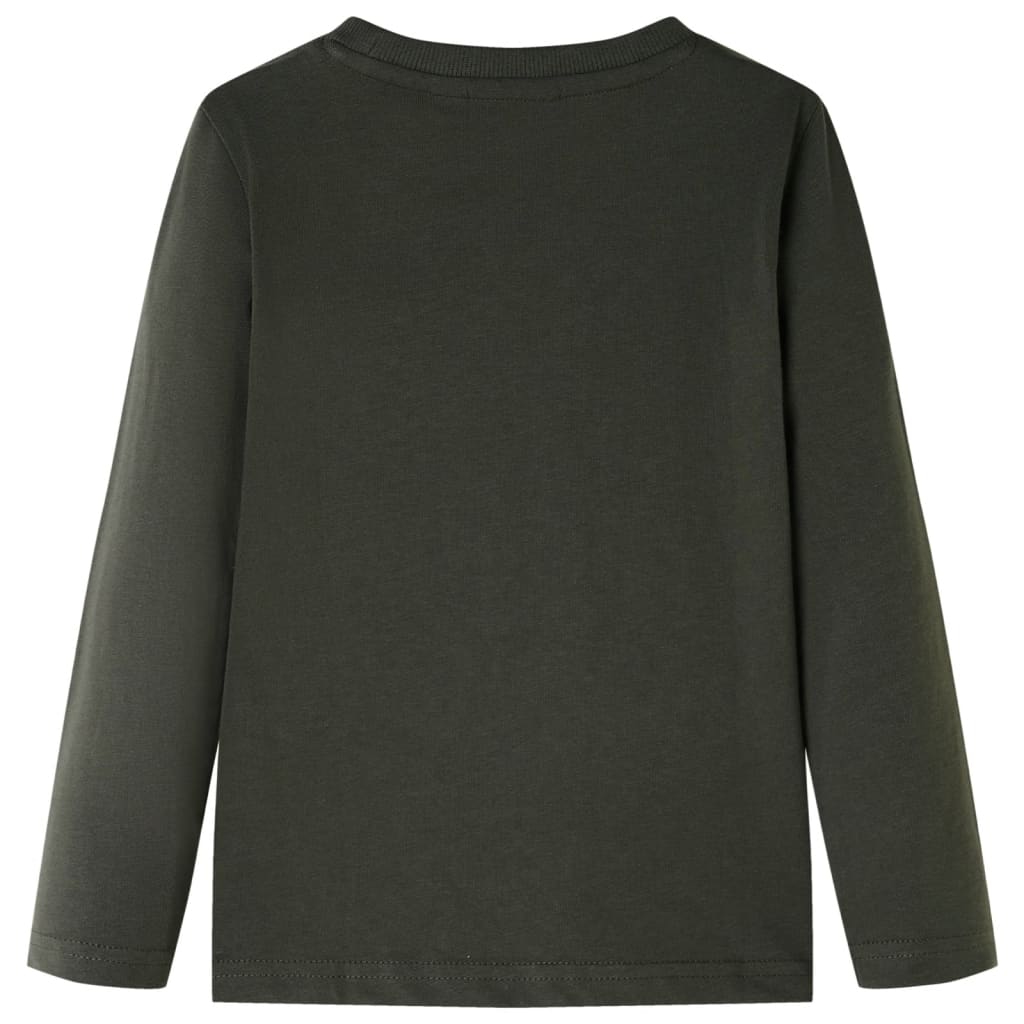 Vidaxl Child's Shirt avec manches longues 140 kack -colored