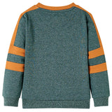 Vidaxl Pull pour enfants 116 vert foncé mixte - afbeelding 2