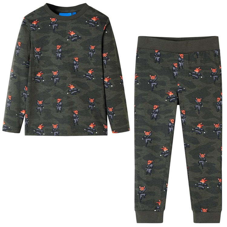 Vidaxl Pyjama pour enfants à manches longues 116 Kakikientig
