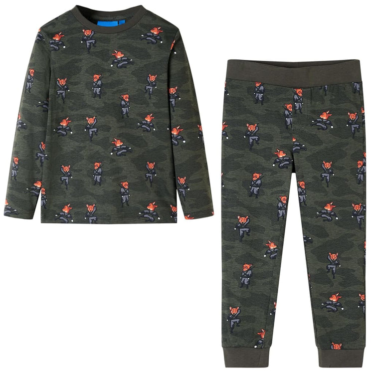 Vidaxl Pyjama pour enfants à manches longues 140 Kakikientig