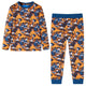 Vidaxl Pyjamas pour enfants à manches longues 116 colored cognac