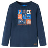Vidaxl Child's Shirt à manches longues 92 Bleu marine mixte